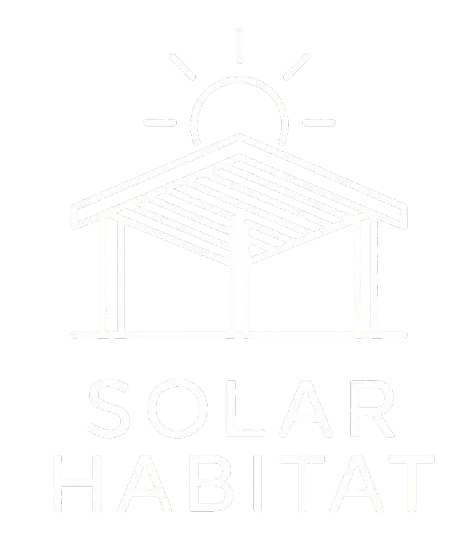 logo solar habitat blanc